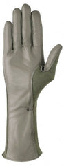 Ansell - Size 2XL (11) Leather Military Work Gloves - For General Purpose, Uncoated, Full Fingered, Tan, Paired - Exact Tooling