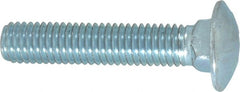 Value Collection - 1/2-13 UNC 2-1/2" Length Under Head, Standard Square Neck, Carriage Bolt - Grade 5 Steel, Zinc-Plated Finish - Exact Tooling