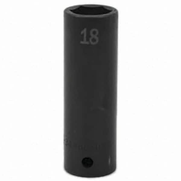 SK - Impact Socket - 1/2"DR 18MM DEEP IMPACT SOCKET - Exact Tooling