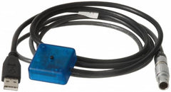 ASD/QMS - Remote Data Collection Interface - 6 Ft. Overall Length, For Use with Mahr Maxum III Indicator (10 Pin), Starrett 733 Series Micrometers & 2600 Series Indicators - Exact Tooling