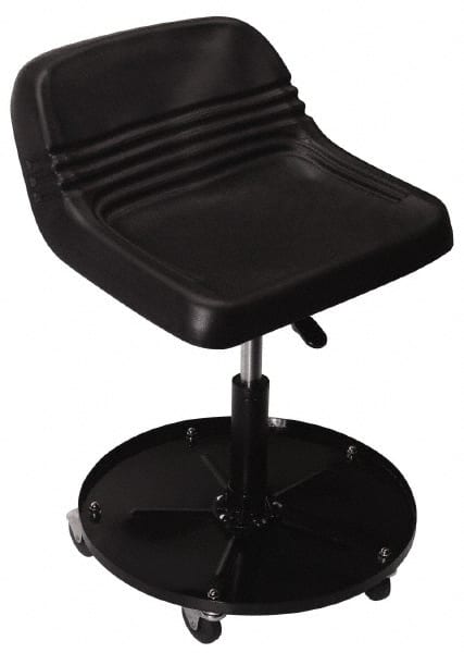 Whiteside - 330 Lb Capacity, 5 Wheel Creeper Seat with Tray - Steel, 18" Long x 22" Overall Height x 18" Wide - Exact Tooling