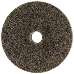 Merit Abrasives - 6" Diam, 1" Face Width, 1" Center Hole, Coarse Grade, Aluminum Oxide Deburring Wheel - Unitized, Hard Density 8 Grade, 5,000 RPM - Exact Tooling