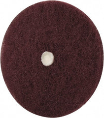Merit Abrasives - 5" Diam, Medium Mounted Scrubber Buffing Wheel - 1 Ply, Very Fine Grade, 1/4" Shank Diam, 4,000 RPM - Exact Tooling