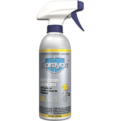 Sprayon - 16 oz Aerosol Extreme Pressure Chain & Cable Lubricant - Light Amber, -20 to 300°F, Food Grade - Exact Tooling