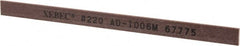 Value Collection - Rectangular, Ceramic Fiber Finishing Stick - 4" Long x 15/64" Wide x 1/32" Thick, 220 Grit, Very Fine Grade - Exact Tooling