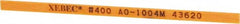 Value Collection - Rectangular, Ceramic Fiber Finishing Stick - 4" Long x 5/32" Wide x 1/32" Thick, 400 Grit, Super Fine Grade - Exact Tooling