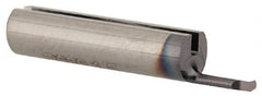Iscar - 1mm Min Bore Diam, 4.5mm Max Bore Depth, 4mm Shank Diam, Chamfering & Corner Radius Boring Bar - 0.002" Corner Radius, Right Hand Cut, Solid Carbide, TiCN/TiN Finish - Exact Tooling