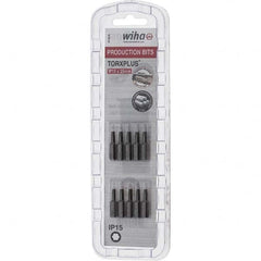 Wiha - 1/4" Drive IP15 Torx Plus Screwdriver Bit - 1" OAL, Insert Bit - Exact Tooling