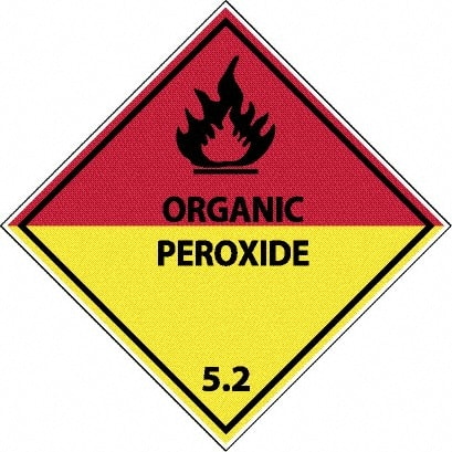 NMC - Organic Peroxide 5.2 Shipping Label - 4" High x 4" Wide - Exact Tooling