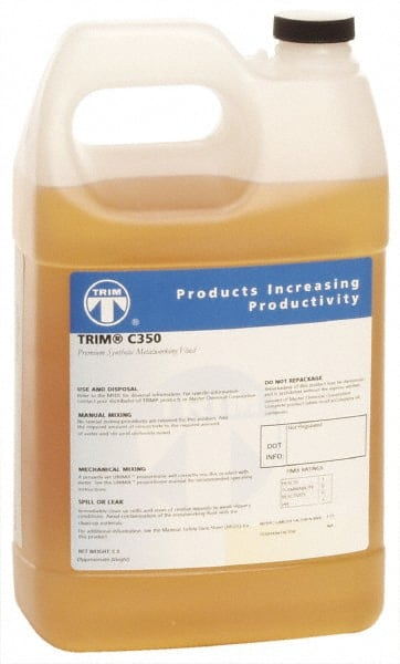 Master Fluid Solutions - Trim C350, 1 Gal Bottle Grinding Fluid - Synthetic, For Machining - Exact Tooling