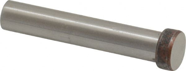 Dayton Lamina - 1/2" Head Diam, 3/8" Shank Diam, Basic Head, A2 Grade Tool Steel, Solid Mold Die Blank & Punch - 3/16" Head Height, 2-1/4" OAL, Blank Punch, Regular (KPB) Series - Exact Tooling