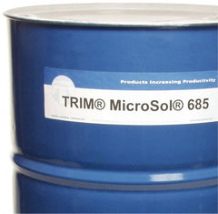 Master Fluid Solutions - Trim MicroSol 685, 54 Gal Drum Cutting & Grinding Fluid - Semisynthetic, For Machining - Exact Tooling