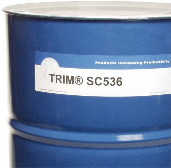 Master Fluid Solutions - Trim SC536, 54 Gal Drum Cutting & Grinding Fluid - Semisynthetic, For Drilling, Reaming, Tapping - Exact Tooling