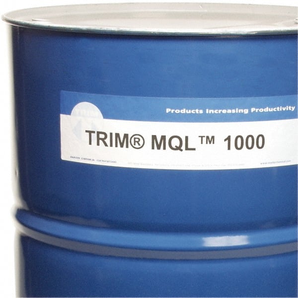 Master Fluid Solutions - Trim MQL 1000, 54 Gal Drum Cutting Fluid - Straight Oil, For Drilling, Milling, Reaming, Sawing, Tapping - Exact Tooling