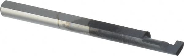 Scientific Cutting Tools - 0.062" Groove Width, 0.12" Min Hole Diam, 1/4" Max Hole Depth, Retaining Ring Grooving Tool - 0.04" Projection, 1-1/4" Shank Length, 1-1/2" OAL, Solid Carbide, AlTiN+ Finish - Exact Tooling