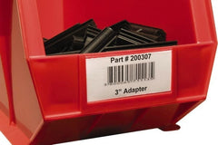 Aigner Index - 3 Long x 1-1/4 Wide, Plain Back, Label Holder - Clear - Exact Tooling