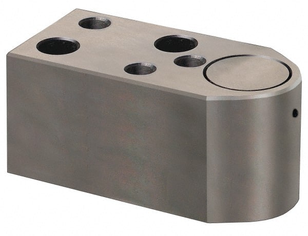 Dayton Lamina - 3/4" Shank Diam, 2-1/2" Base Length x 1-3/8" Base Width x 1-1/4" Base Height, 3/8-16 Thread, Alloy Steel Mold Punch Retainer - 5/16" Dowel Diam, 1" Length Between Dowel & Screw, 1-1/2" Thread Length, Ball Lock, Light Duty (LRE) Series - Exact Tooling