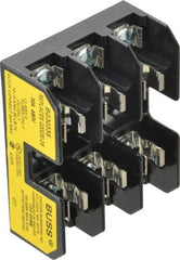 Cooper Bussmann - 3 Pole, 10 to 14 AWG, 480 VAC/VDC, 30 Amp, DIN Rail Mount Fuse Block - 3 Inch Long x 2.38 Inch Wide x 1.22 Inch High Block - Exact Tooling