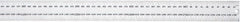 Starrett - 1,800mm Long, 0.5, 1mm Graduation, Rigid Spring Steel Rule - Metric Graduation Style, 38mm Wide, Silver, Satin Chrome Finish - Exact Tooling