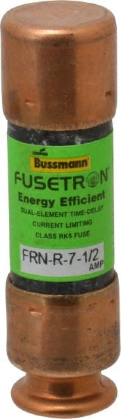 Cooper Bussmann - 125 VDC, 250 VAC, 7.5 Amp, Time Delay General Purpose Fuse - Fuse Holder Mount, 50.8mm OAL, 20 at DC, 200 (RMS) kA Rating, 9/16" Diam - Exact Tooling