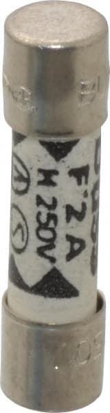 Cooper Bussmann - 250 VAC, 32 VDC, 2 Amp, Fast-Acting Miniature Ceramic Fuse - 20mm OAL, 5mm Diam - Exact Tooling
