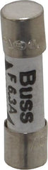 Cooper Bussmann - 250 VAC, 32 VDC, 6.3 Amp, Fast-Acting Miniature Ceramic Fuse - 20mm OAL, 5mm Diam - Exact Tooling