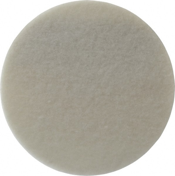 3M - 8" Ultra Fine Grade Aluminum Oxide Deburring Disc - Hook & Loop Connection, White, 3,000 Max RPM - Exact Tooling