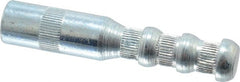 Wej-It - 1/2" Diam, 1/2" Drill, 2-3/4" OAL, 1-3/4" Min Embedment Drop-In Concrete Anchor - 12L14 Steel, Zinc-Plated Finish, Hex Nut Head, Hex Drive, 1" Thread Length - Exact Tooling