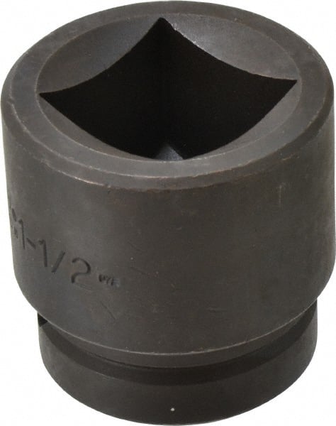 Proto - 1" Drive 1-1/2" Impact Socket - 4 Points, 2-1/2" OAL - Exact Tooling