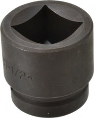 Proto - 1" Drive 1-1/2" Impact Socket - 4 Points, 2-1/2" OAL - Exact Tooling