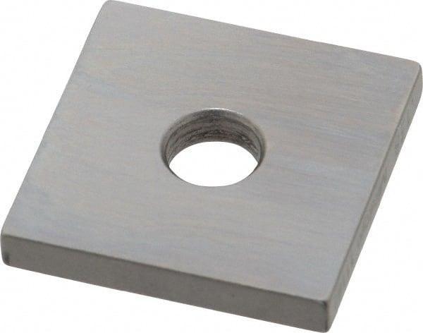 Mitutoyo - 0.138" Square Steel Gage Block - Accuracy Grade 0, Includes Certificate of Inspection - Exact Tooling
