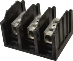 Cooper Bussmann - 3 Poles, 310 Amp, 350 kcmil-6 AWG (Cu/Al) Primary, 350 kcmil-6 AWG (Cu/Al) Secondary, Thermoplastic Power Distribution Block - 600 VAC/VDC, 1 Primary Connection, 5.2 Inch Long x 3.32 Inch Deep x 4 Inch High - Exact Tooling