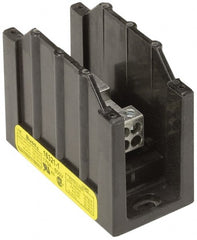 Cooper Bussmann - 1 Pole, 310 Amp, 350 kcmil-6 AWG (Cu/Al) Primary, 4-12 AWG (Al), 4-14 AWG (Cu) Secondary, Thermoplastic Power Distribution Block - 600 VAC/VDC, 1 Primary Connection, 1.96 Inch Long x 3.32 Inch Deep x 4 Inch High - Exact Tooling