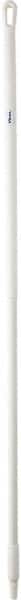 Vikan - 59 x 1-1/4" Fiberglass Squeegee Handle - European Threaded Connection, White - Exact Tooling