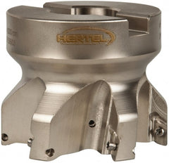 Hertel - 2-1/2" Cut Diam, 1" Arbor Hole Diam, 0.394" Max Depth, Indexable Square-Shoulder Face Mill - Exact Tooling