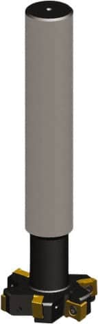 Seco - Shank Connection, 3/8" Cutting Width, 0.35" Depth of Cut, 1-1/4" Cutter Diam, 1 Tooth Indexable Slotting Cutter - 5/8" Shank Diam, R335.18 Toolholder, LNK.. 05.. Insert, Right Hand Cutting Direction - Exact Tooling