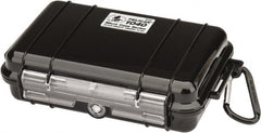 Pelican Products, Inc. - 5-1/16" Wide x 5-1/16" Deep x 2-1/8" High, Clamshell Hard Case - Black, Polycarbonate - Exact Tooling