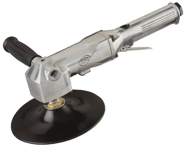 Ingersoll-Rand - 7" Max Disc, 5,000 RPM, Pneumatic Handheld Disc Sander - 28.98 CFM, 1/4 NPT Inlet, 0.5 hp - Exact Tooling