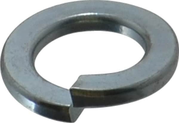 Value Collection - M12, 12.2mm ID, 21.1mm OD, 2.5mm Thick Split Lock Washer - Grade 8 Spring Steel, Zinc-Plated Finish, 12.2mm Min ID, 12.7mm Max ID - Exact Tooling