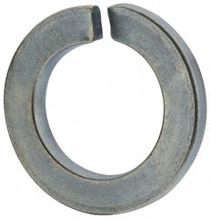 Value Collection - M24, 24.5mm ID, 40mm OD, 5mm Thick Split Lock Washer - Grade 8 Spring Steel, Zinc-Plated Finish, 24.5mm Min ID, 25.5mm Max ID - Exact Tooling