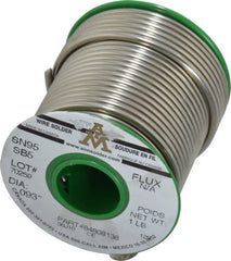 Value Collection - 0.0930 Inch Diameter, Alloy 95/5S6, Lead Free Solder - 1 Lb., 13 Gauge - Exact Tooling