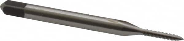 Kennametal - #0-80 UNF, 2 Flute, Bright Finish, High Speed Steel Spiral Point Tap - Plug Chamfer, Right Hand Thread, 1.63" OAL, 5/16" Thread Length, 0.141" Shank Diam, 2B Class of Fit, Series 5301 - Exact Tooling