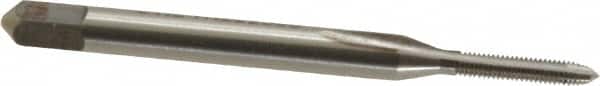 Kennametal - #1-72 UNF, 2 Flute, Bright Finish, High Speed Steel Spiral Point Tap - Plug Chamfer, Right Hand Thread, 1.69" OAL, 3/8" Thread Length, 0.141" Shank Diam, 2B Class of Fit, Series 5301 - Exact Tooling