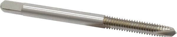 Kennametal - #8-32 UNC, 2 Flute, Bright Finish, High Speed Steel Spiral Point Tap - Plug Chamfer, Right Hand Thread, 2.13" OAL, 3/4" Thread Length, 0.168" Shank Diam, 3B Class of Fit, Series 5301 - Exact Tooling