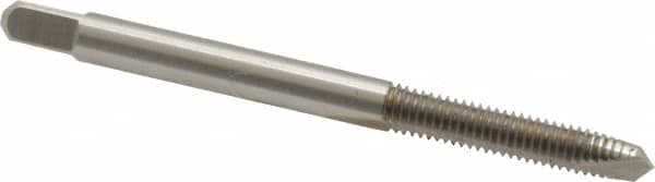 Kennametal - #10-32 UNF, 2 Flute, Bright Finish, High Speed Steel Spiral Point Tap - Plug Chamfer, Right Hand Thread, 2.38" OAL, 7/8" Thread Length, 0.194" Shank Diam, 2B Class of Fit, Series 5301 - Exact Tooling