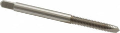 Kennametal - #10-32 UNF, 2 Flute, Bright Finish, High Speed Steel Spiral Point Tap - Plug Chamfer, Right Hand Thread, 2.38" OAL, 7/8" Thread Length, 0.194" Shank Diam, 2B Class of Fit, Series 5301 - Exact Tooling