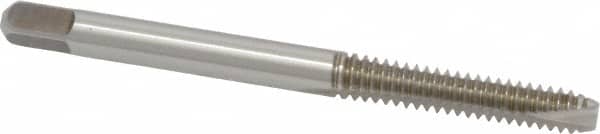 Kennametal - #10-24 UNC, 2 Flute, Bright Finish, High Speed Steel Spiral Point Tap - Bottoming Chamfer, Right Hand Thread, 2-3/8" OAL, 7/8" Thread Length, 0.194" Shank Diam, 2B/3B Class of Fit, Series 5302 - Exact Tooling