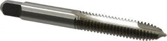 Kennametal - 5/16-18 UNC, 2 Flute, Bright Finish, High Speed Steel Spiral Point Tap - Plug Chamfer, Right Hand Thread, 2.72" OAL, 1-1/8" Thread Length, 0.318" Shank Diam, 3B Class of Fit, Series 5301 - Exact Tooling