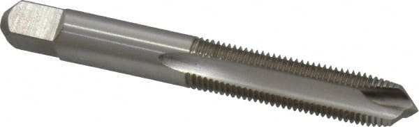 Kennametal - 3/8-24 UNF, 3 Flute, Bright Finish, High Speed Steel Spiral Point Tap - Plug Chamfer, Right Hand Thread, 2.94" OAL, 1-1/4" Thread Length, 0.381" Shank Diam, 3B Class of Fit, Series 5301 - Exact Tooling