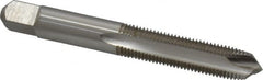 Kennametal - 3/8-24 UNF, 3 Flute, Bright Finish, High Speed Steel Spiral Point Tap - Plug Chamfer, Right Hand Thread, 2.94" OAL, 1-1/4" Thread Length, 0.381" Shank Diam, 3B Class of Fit, Series 5301 - Exact Tooling